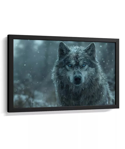 Quadro Decorativo Lobo – Arte Animal para Sala, jantar A826471
