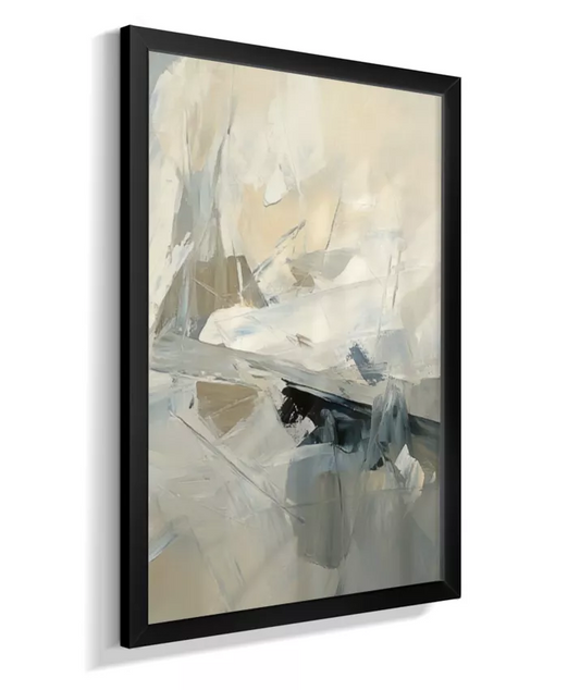 Texturas do Silêncio – Quadro Abstrato Moderno para Sala ou Escritório AA894321