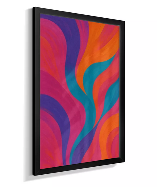 Geometria Solar – Quadro Abstrato Moderno para Sala ou Escritório A670445