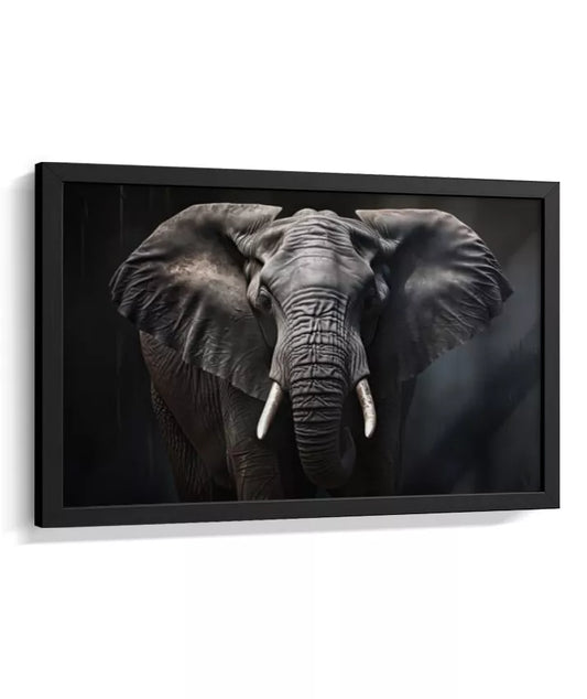 Quadro Decorativo Elefante Minimalista – Arte Natureza para Sala e sala JantarA694813