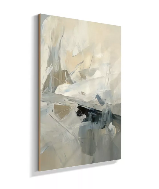 Texturas do Silêncio – Quadro Abstrato Moderno para Sala ou Escritório AA894321