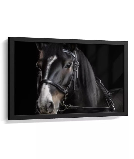 Quadro Decorativo Cavalo – Arte Animal Elegante para Sala ou Escritório A568943