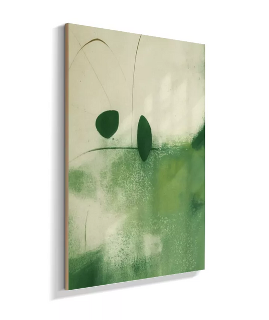 Quadro Abstrato Verde Orgânico AA819753