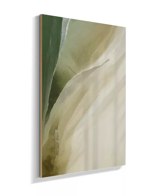 Brisa Verde – Quadro Abstrato em Tons Naturais para Sala ou Escritório A739248