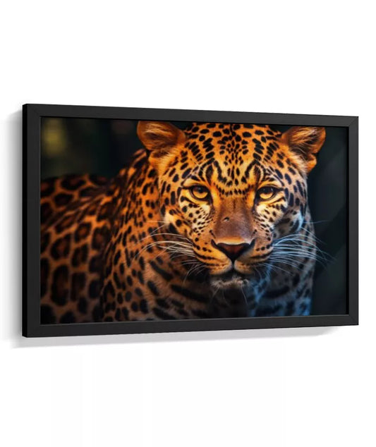 Quadro Decorativo Onça Realista – Arte Animal para Sala - A981623